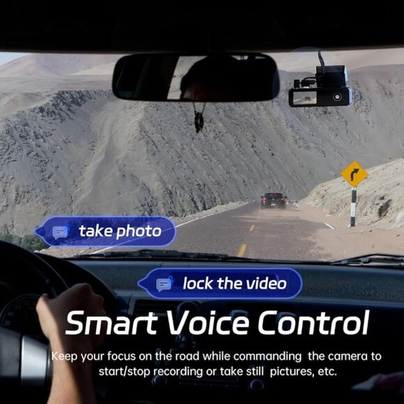 Pelsee Dash Cam Front and Rear, 4K Single Front Dash Camera, 2K/1080P - Picture 3 of 6